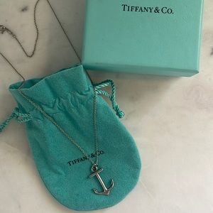Tiffany & Co. Sterling Silver Anchor Pendant Necklace